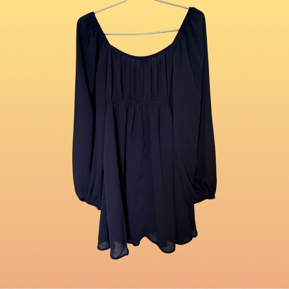 Princess Polly Chic Black Bettie Mini Dress NWT-size 6 - Picture 3 of 8